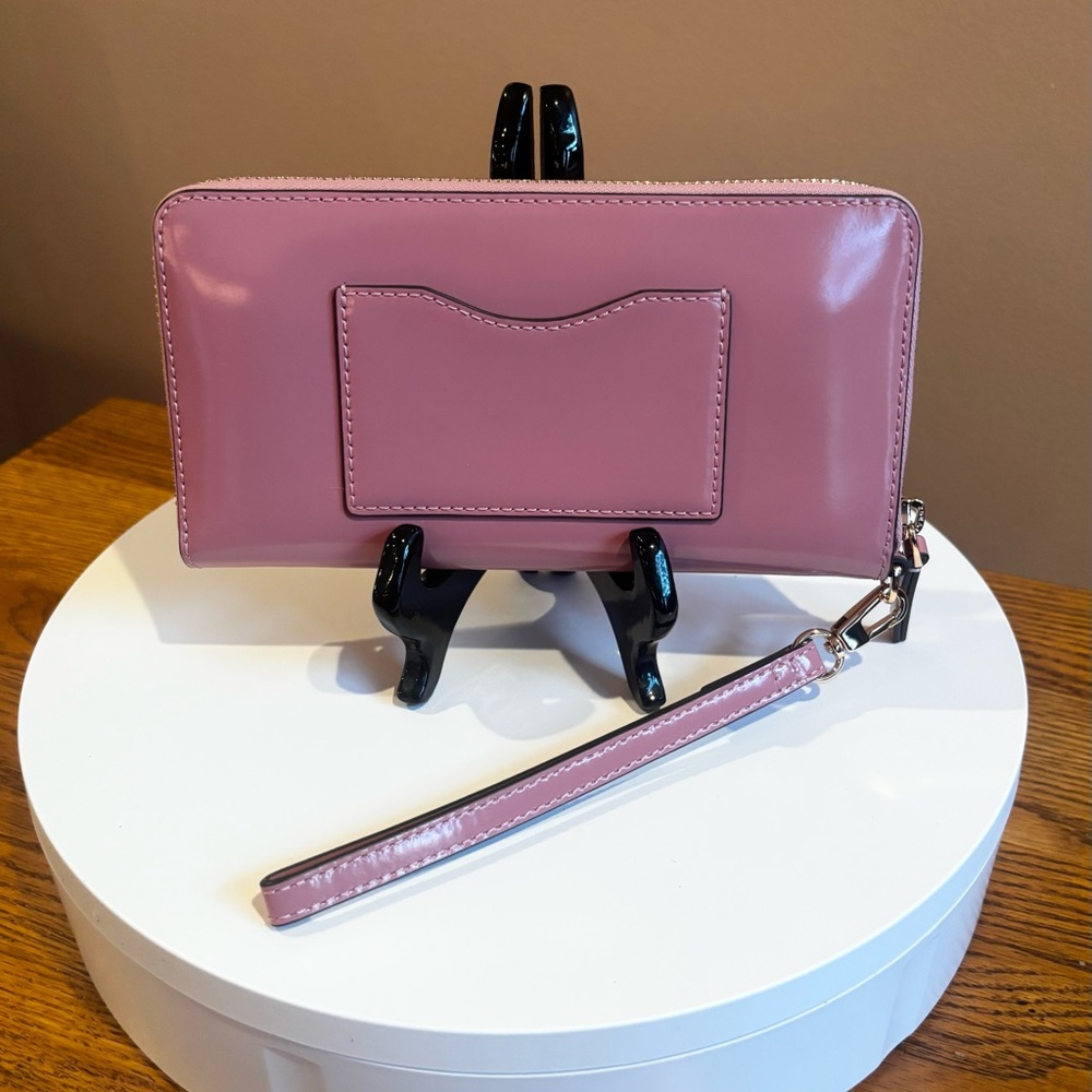 Tory Burch Emerson Patent Wristlet Zip Continental Wallet-DUSTBAG included. NWT - Picture 3 of 7